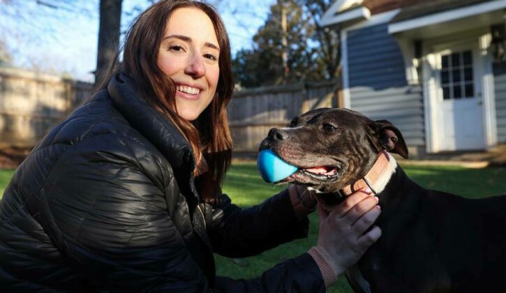Pit bulls scared her. Then one inspired her to commit an astonishing amount to help them.
